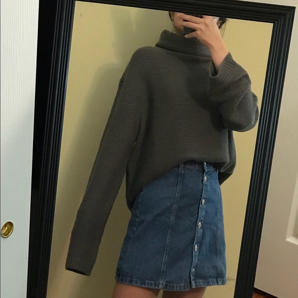 Oversized turtleneck sweater